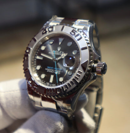 ROLEX YACHT MASTER- رولكس ياخت ماستر كلين طبق الأصل قطعة نادرة سويسري