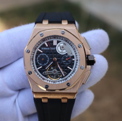 AP ROYAL OAK OFFSHORE- اوديمارس اوف شور كرونوجراف  قطعة واحدة اصدار نادر طبق الأصل
