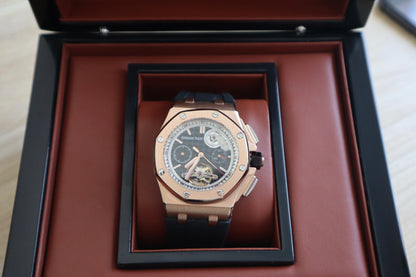 AP ROYAL OAK OFFSHORE- اوديمارس اوف شور كرونوجراف  قطعة واحدة اصدار نادر طبق الأصل