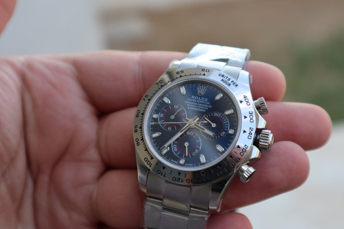 رولكس دايتونا كوزموغراف طبق الاصل حبه واحده فقط ، كلين