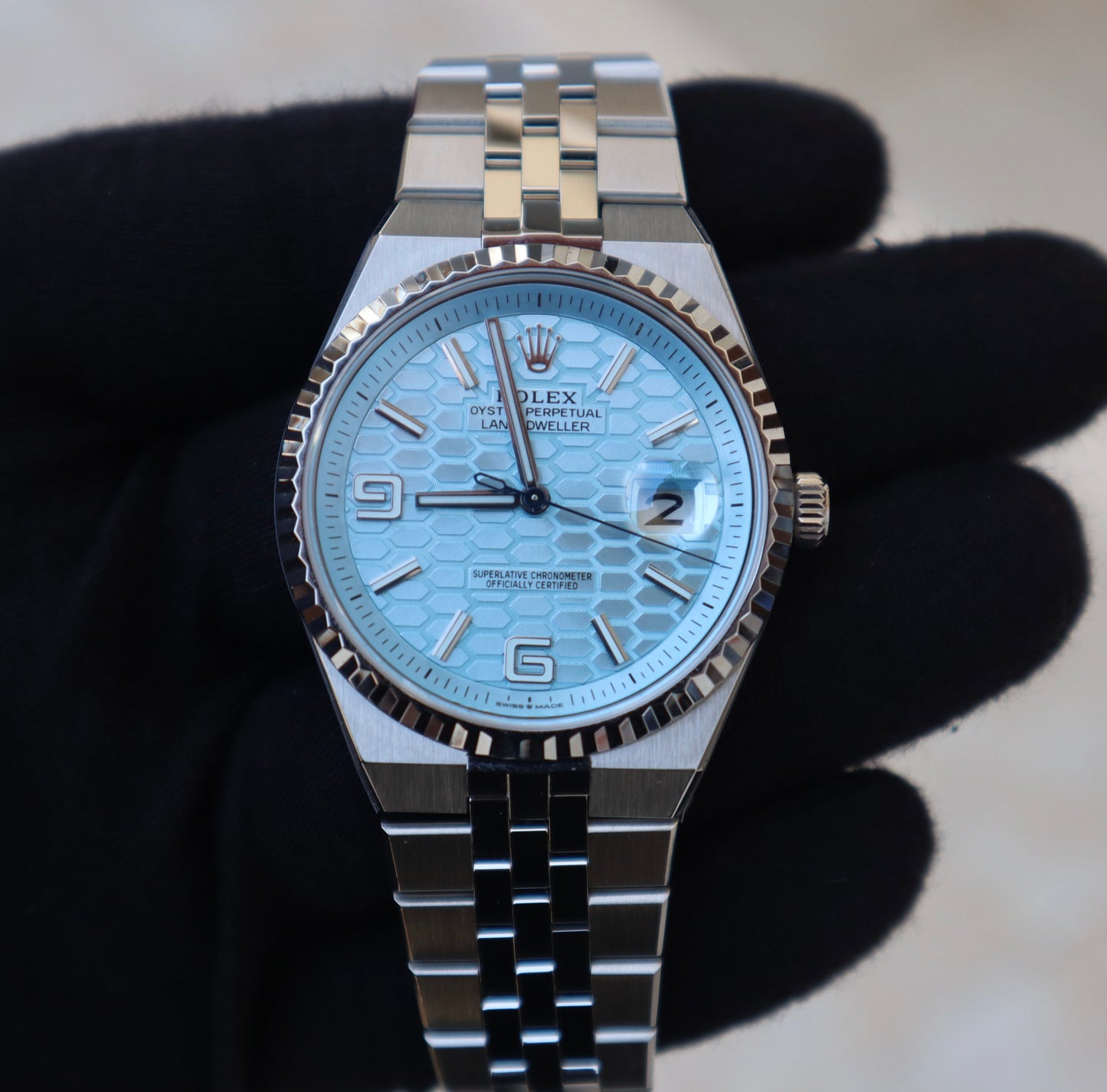 ROLEX LAND DWELLER 2025 - رولكس لاند دولر كلين طبق الأصل ماكينة تصميم سويسري