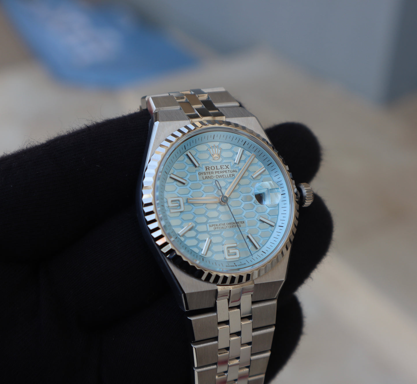 ROLEX LAND DWELLER 2025 - رولكس لاند دولر كلين طبق الأصل ماكينة تصميم سويسري