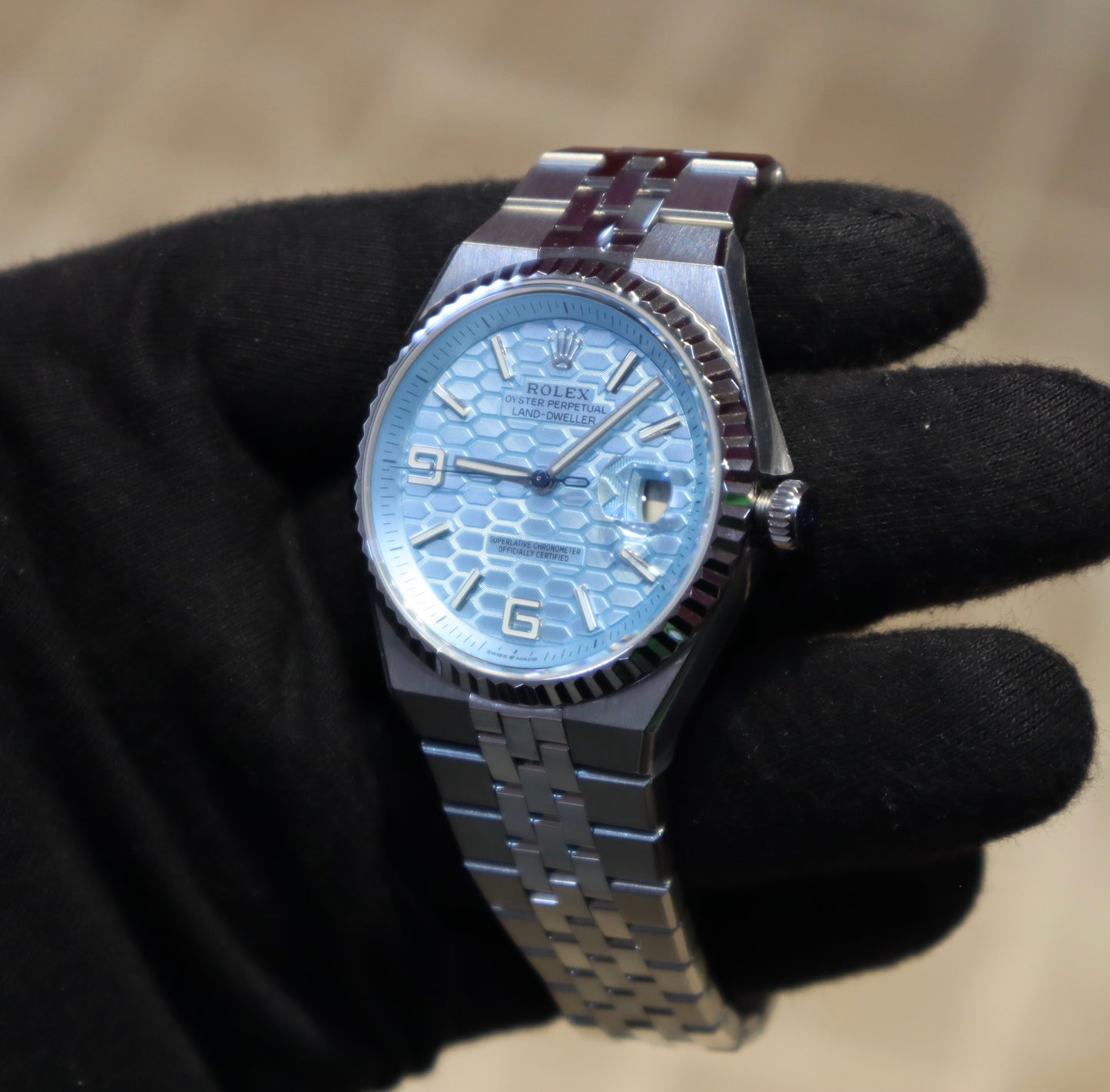 ROLEX LAND DWELLER 2025 - رولكس لاند دولر كلين طبق الأصل ماكينة تصميم سويسري