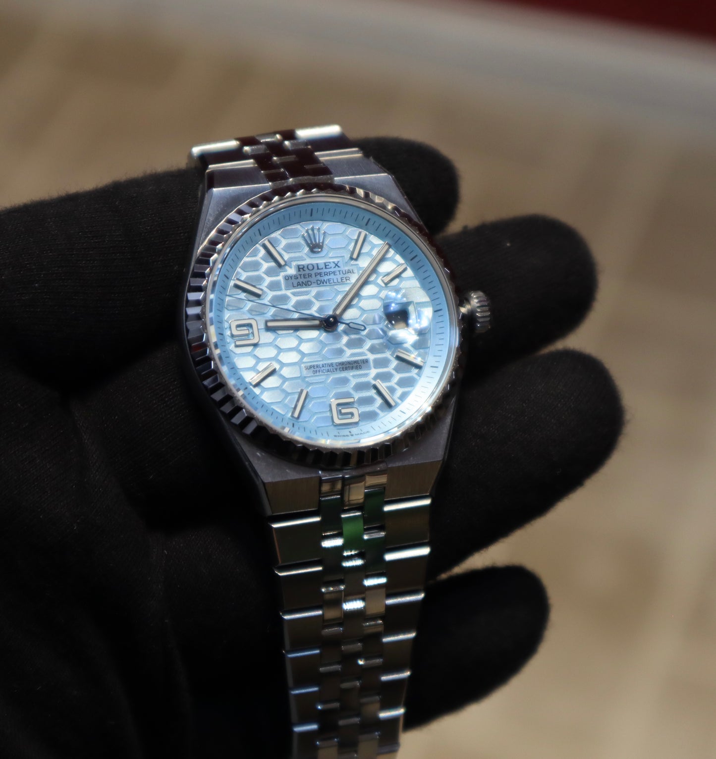 ROLEX LAND DWELLER 2025 - رولكس لاند دولر كلين طبق الأصل ماكينة تصميم سويسري