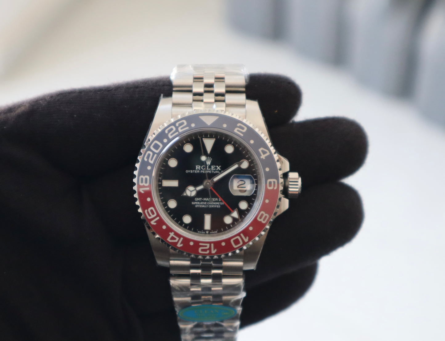 ROLEX GMT MASTER PEPSI - رولكس جي ام تي ببسي كلين طبق الأصل تعقيدة تل جي ام تي