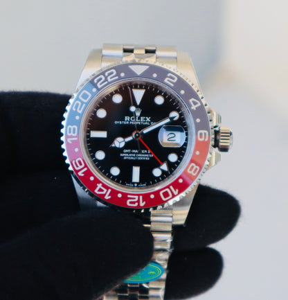 ROLEX GMT MASTER PEPSI - رولكس جي ام تي ببسي كلين طبق الأصل تعقيدة تل جي ام تي