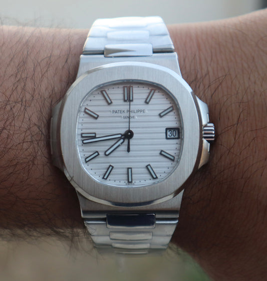 باتيك فيليب نوتلس مينا ابيض - الترا ماتش طبق الأصل