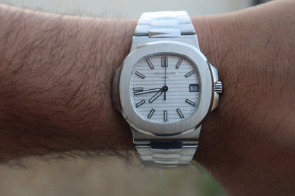 باتيك فيليب نوتلس ٥٧١١ مينا ابيض - كلين اعلى جودة