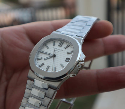 باتيك فيليب نوتلس مينا ابيض - الترا ماتش طبق الأصل