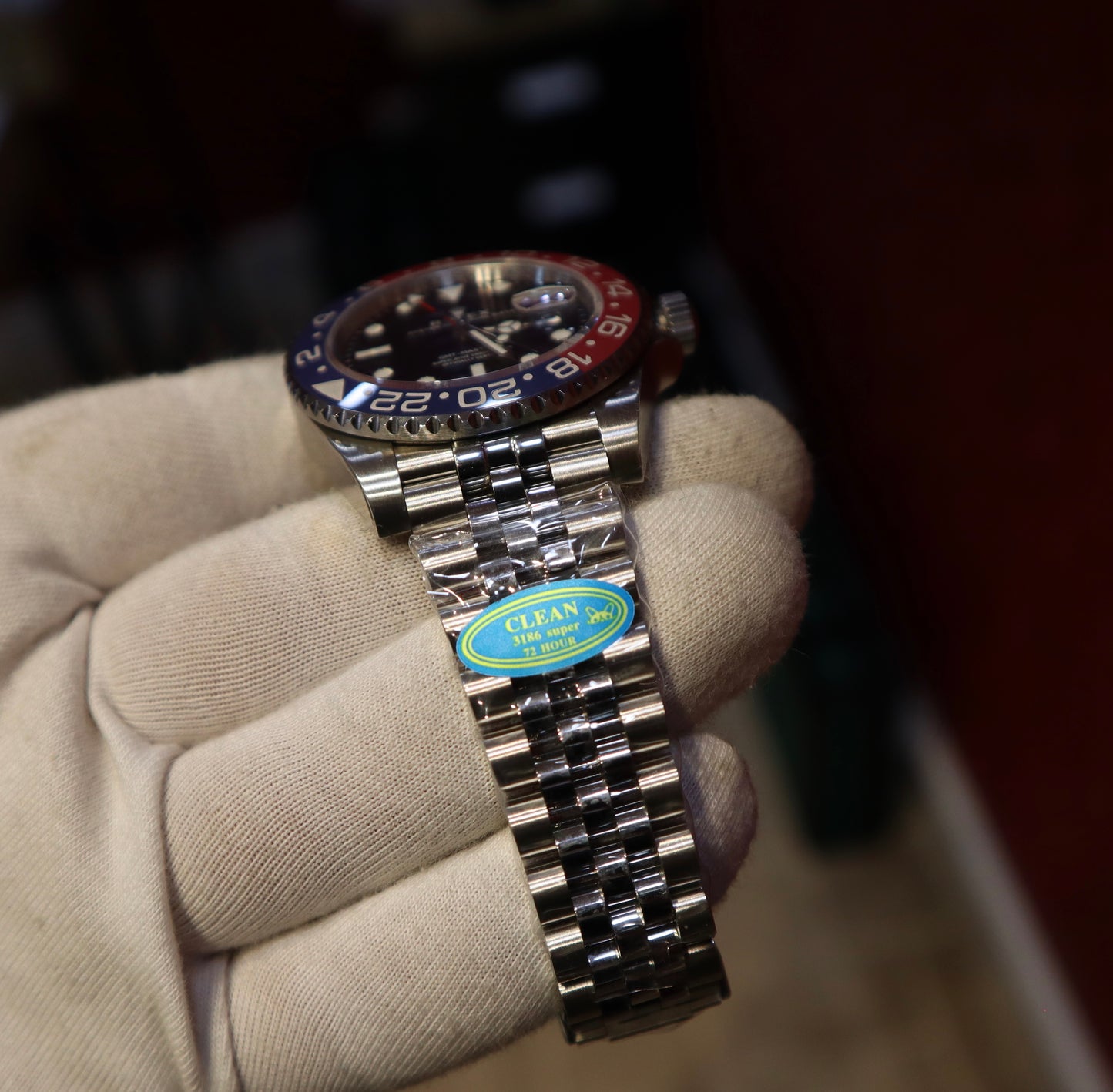 رولكس جي ام تي ببسي كلين طبق الأصل - قطعة واحدة ماكينة سويسري