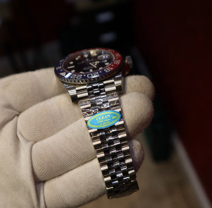 رولكس جي ام تي ببسي كلين طبق الأصل - قطعة واحدة ماكينة سويسري