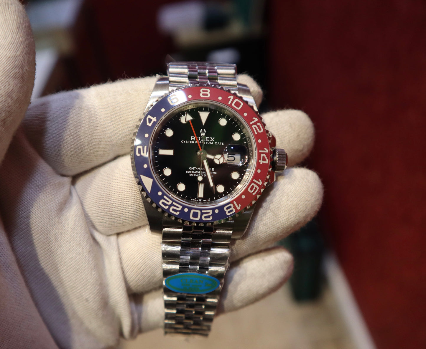 رولكس جي ام تي ببسي كلين طبق الأصل - قطعة واحدة ماكينة سويسري