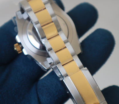 Rolex GMT Master- رولكس جي ام تي ماستر تو تون كلين طبق الأصل ماكينة سويسري