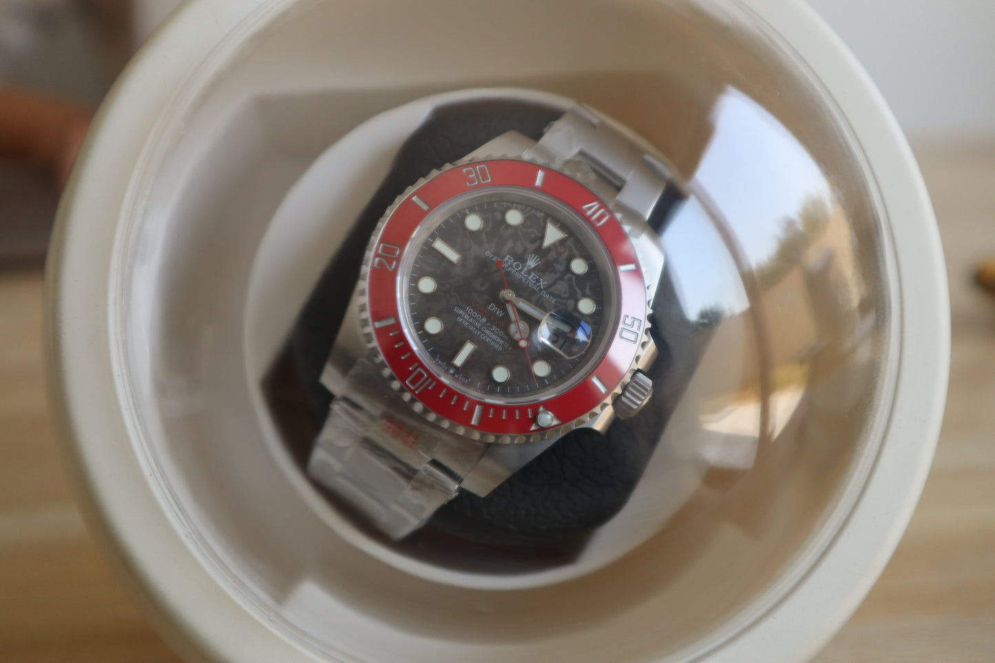 رولكس سابمارينر كلين + جهاز ويندر ء+ حافظة السفر  - اصدار خاص ماكينة سويسري