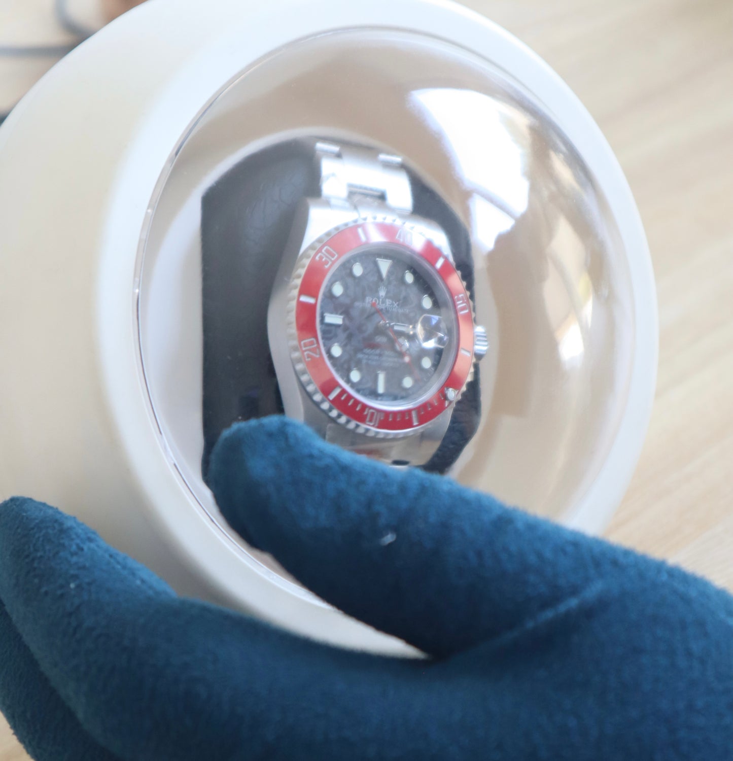 رولكس سابمارينر كلين + جهاز ويندر ء+ حافظة السفر  - اصدار خاص ماكينة سويسري