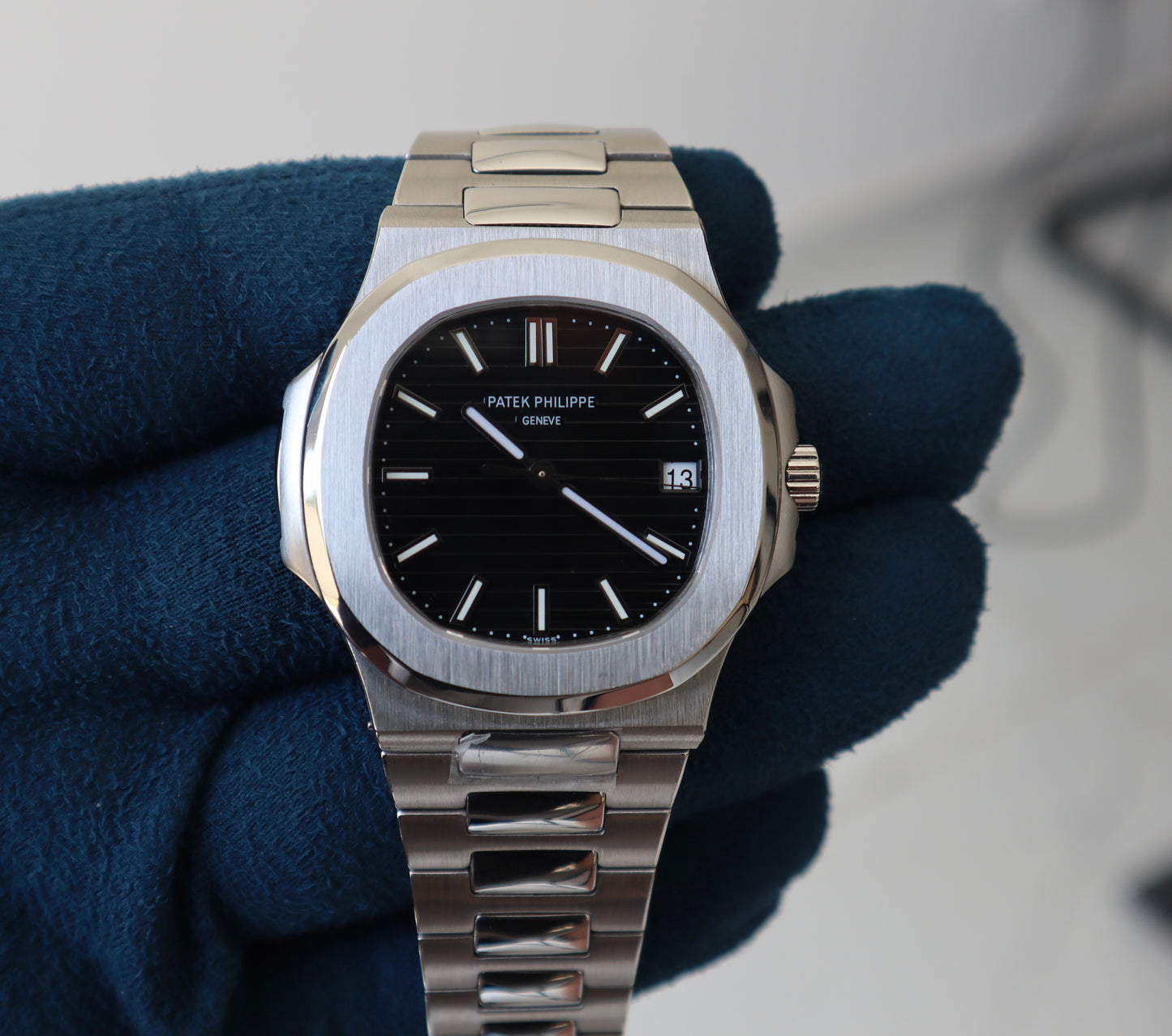 باتيك فيليب نوتلس مينا اسود - كلين طبق الأصل