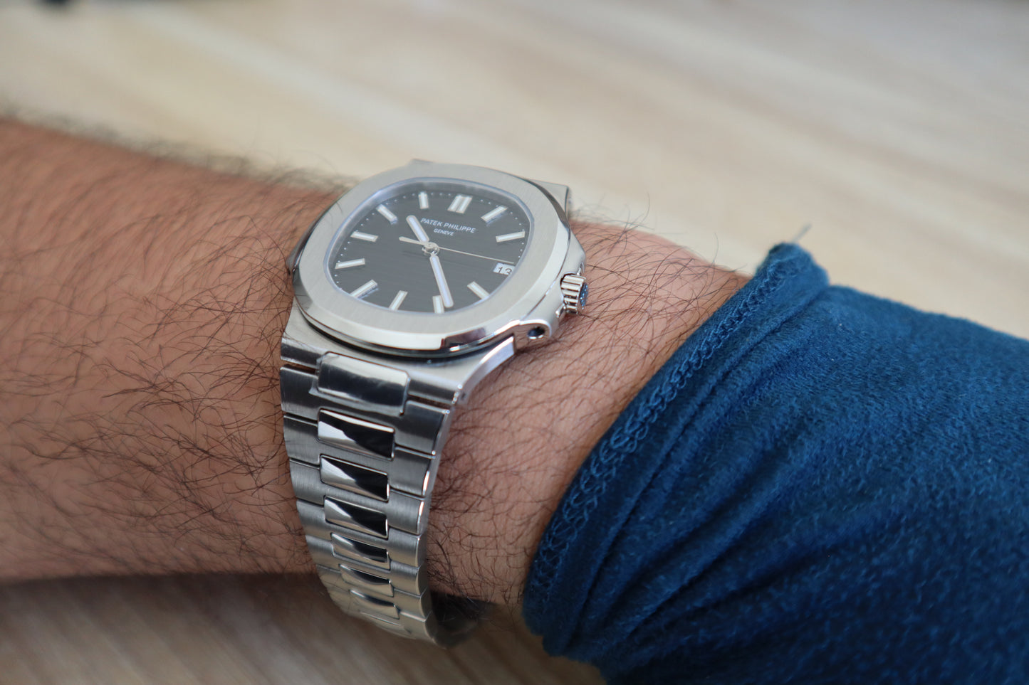 باتيك فيليب نوتلس مينا اسود - كلين طبق الأصل