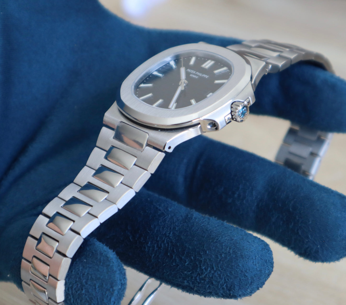 باتيك فيليب نوتلس مينا اسود - كلين طبق الأصل