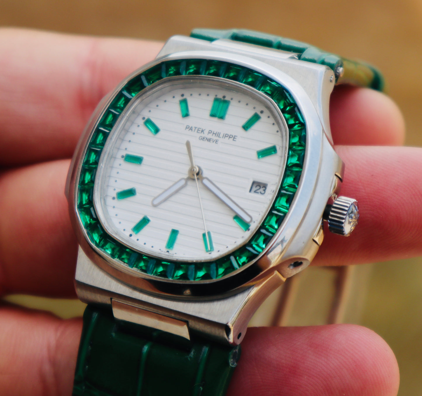 PATEK PHILIPPE RUBY - باتيك فيليب جرين روبي حبة وحدة فقط