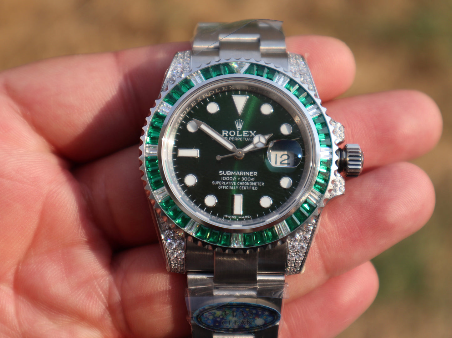رولكس سابمارينر جرين  روبي - قطعة نادرة كلين طبق الأصل