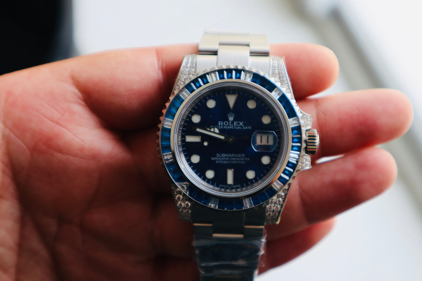 رولكس سابمارينر بلو روبي - قطعة نادرة كلين طبق الأصل