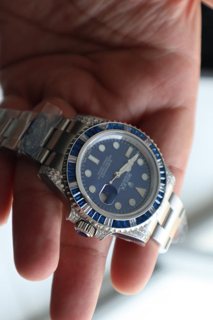 رولكس سابمارينر بلو روبي - قطعة نادرة كلين طبق الأصل