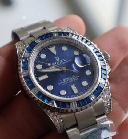 رولكس سابمارينر بلو روبي - قطعة نادرة كلين طبق الأصل