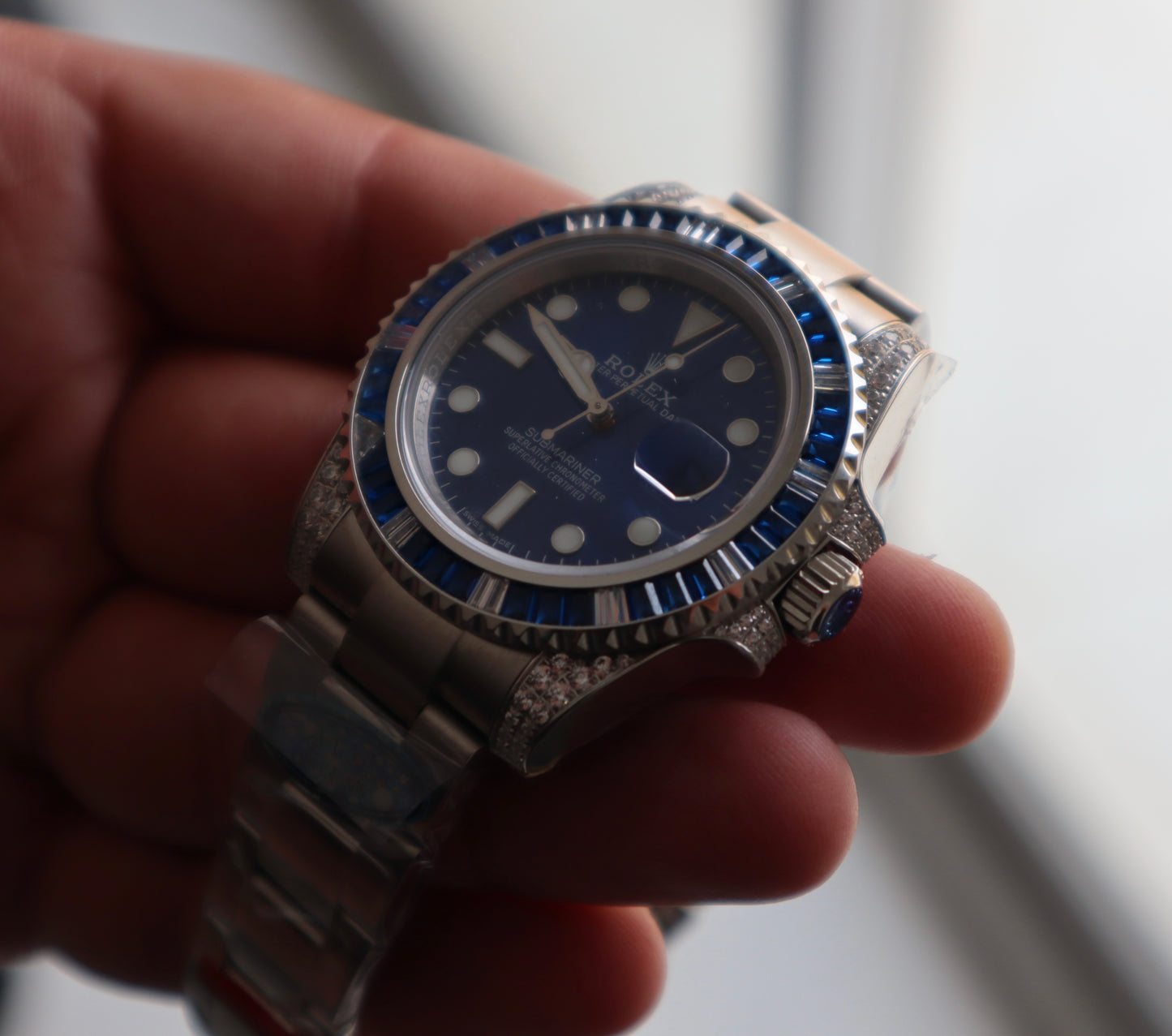 رولكس سابمارينر بلو روبي - قطعة نادرة كلين طبق الأصل