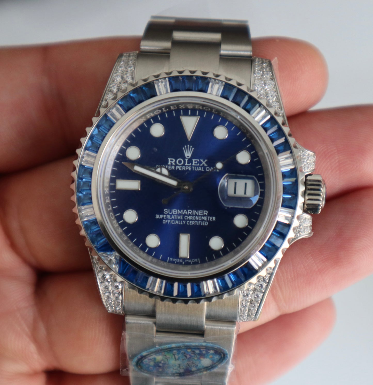 رولكس سابمارينر بلو روبي - قطعة نادرة كلين طبق الأصل