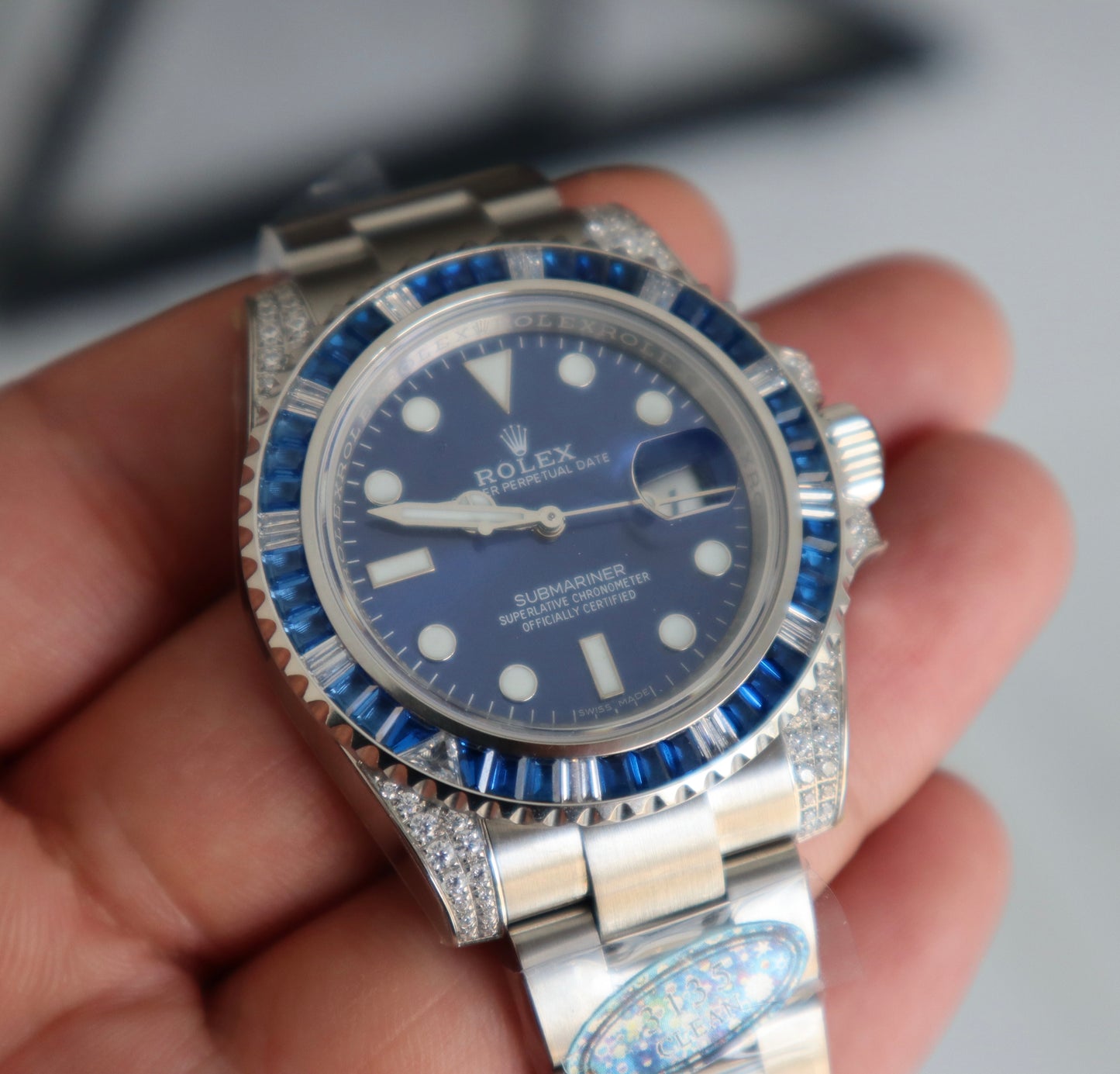 رولكس سابمارينر بلو روبي - قطعة نادرة كلين طبق الأصل