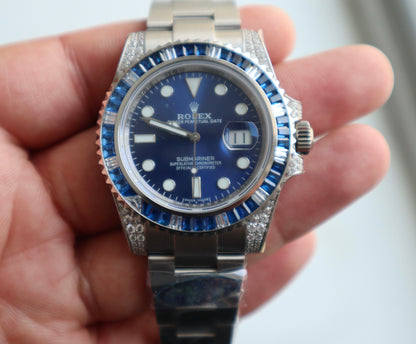 رولكس سابمارينر بلو روبي - قطعة نادرة كلين طبق الأصل