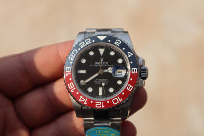 رولكس جي ام تي كولا - الساعة كلين طبق الأصل و نادرة بسبب توقف انتاجها