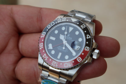 رولكس جي ام تي كولا - الساعة كلين طبق الأصل و نادرة بسبب توقف انتاجها