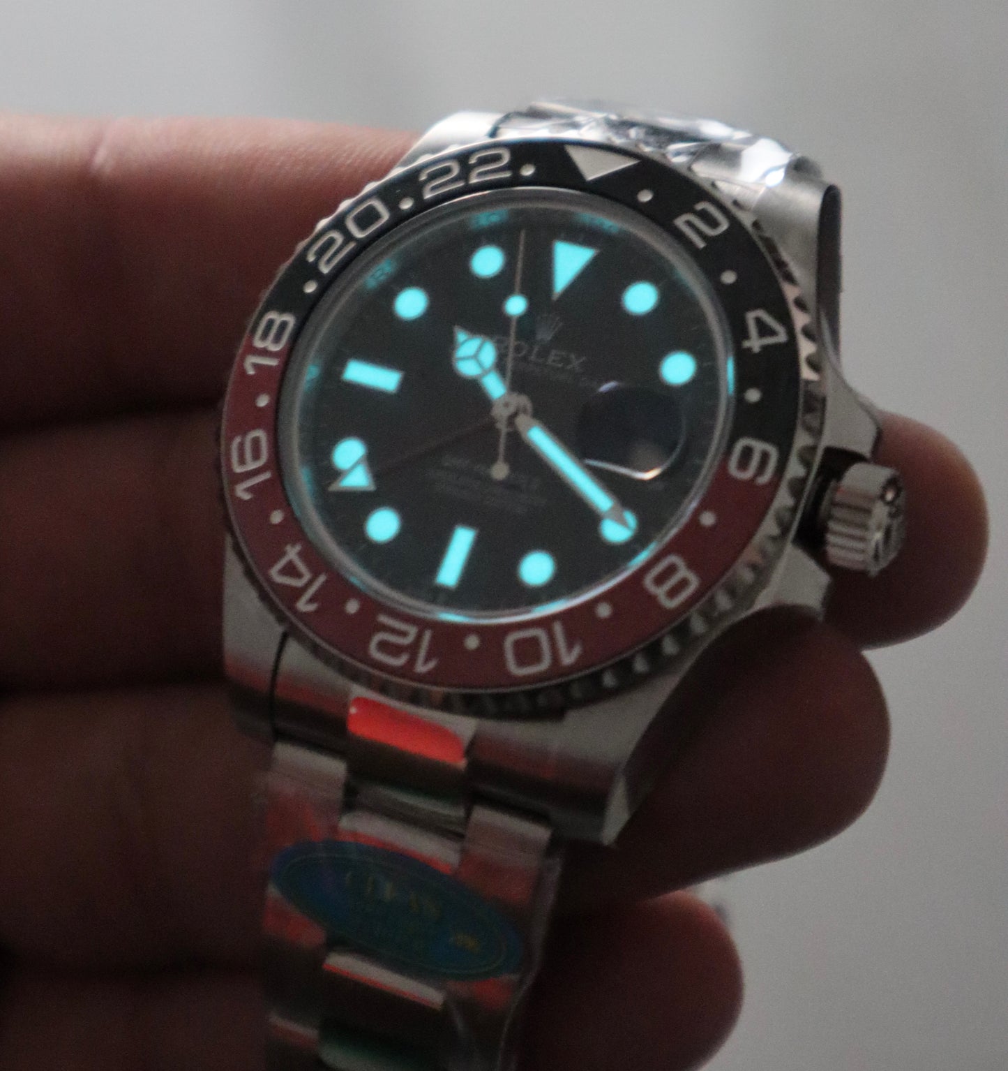 رولكس جي ام تي كولا - الساعة كلين طبق الأصل و نادرة بسبب توقف انتاجها