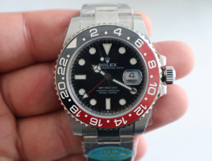 رولكس جي ام تي كولا - الساعة كلين طبق الأصل و نادرة بسبب توقف انتاجها