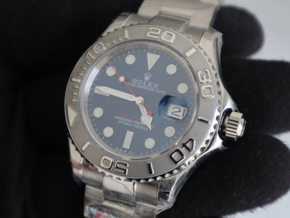 رولكس ياخت ماستر ون بلو دايال - كلين طبق الأصل ماكينة سويسري (السعر بالدينار الأردني 550)