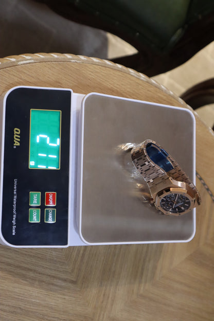 AR ROYAL OAK CHRONOGRAPH - اي بي كرونوجراف روز جولد -  حبة نادرة جدا جدا