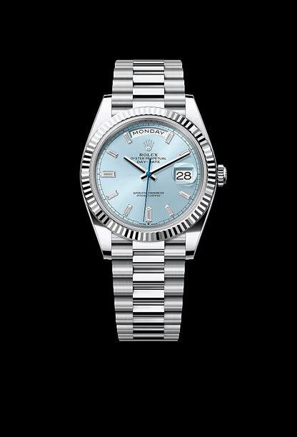 40 mm  السعر بالدينار الاردني 350 دينار -رولكس داي ديت تيفاني  - قطعة واحدة كلين تايتل