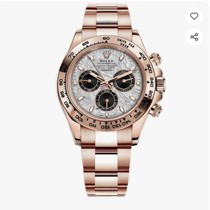 (40 mm) السعر بالدينار الاردني 350 دينار - رولكس دايتونا ماربل روز جولد