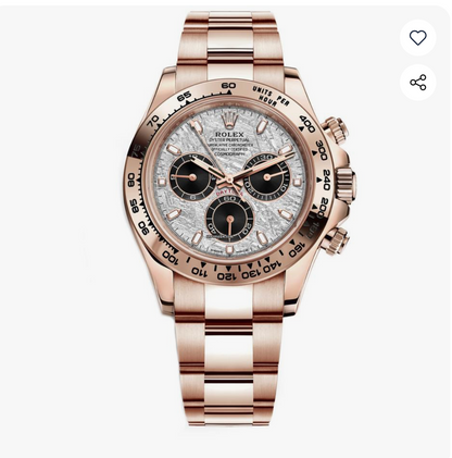 (40 mm) السعر بالدينار الاردني 350 دينار - رولكس دايتونا ماربل روز جولد