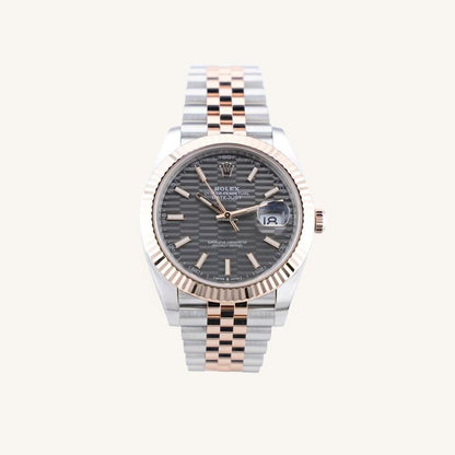 36 mm رولكس ديت جستستيل وذهب إيفروز بقرص ماربل