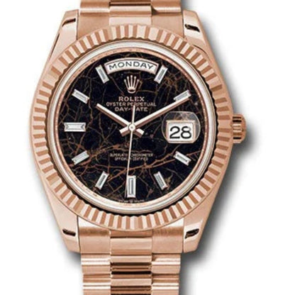 40 mm رولكس داي ديت روز جولد مينا ماربل شركليت - سوبر ماستر