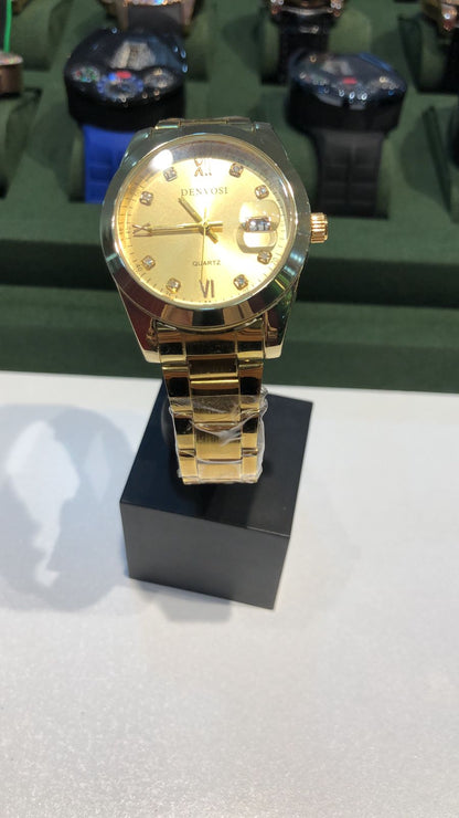 GOLDEN DENVOSI WATCH :  ساعة دينفوزي ذهبية
