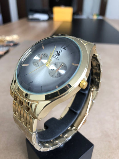 SILVER G SPORT POLO WATCH  2: ساعة جي سبورت بولو فضي