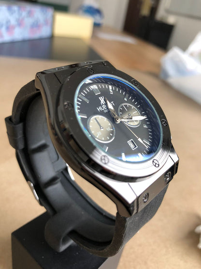 BLACK HUBLOT WATCH : ساعة هوبلوت اسود