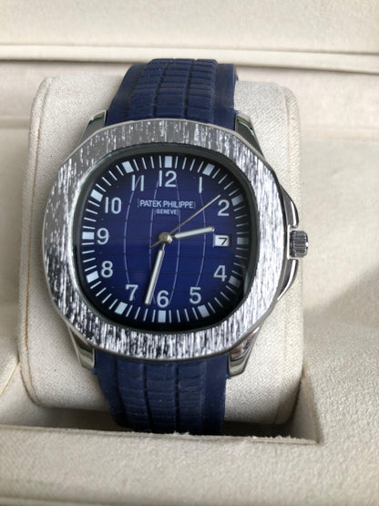 PATEK PHILIPPE WATCH : ساعة باتيك فيليب ازرق فضي