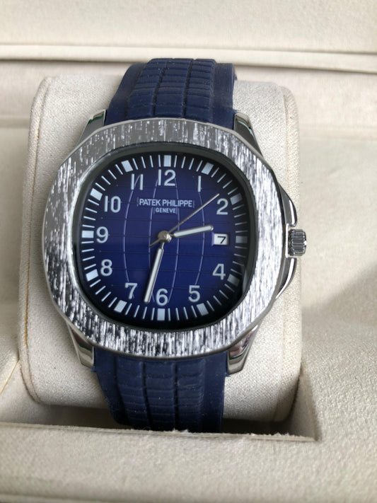 PATEK PHILIPPE WATCH : ساعة باتيك فيليب ازرق فضي