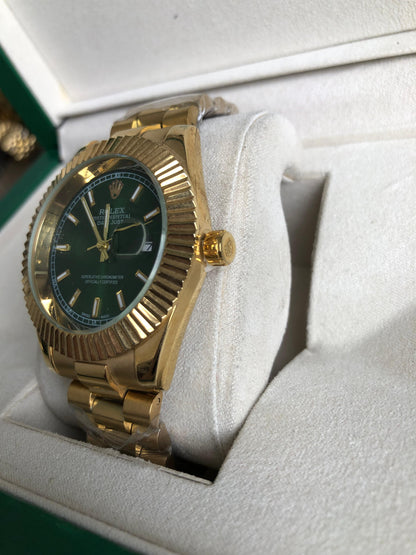 ROLEX WATCH : ساعة رولكس دايت جست اخضر