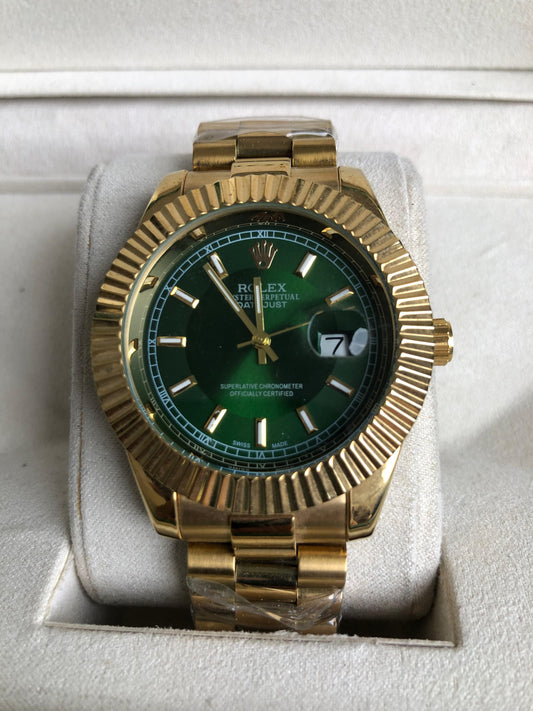 ROLEX WATCH : ساعة رولكس دايت جست اخضر