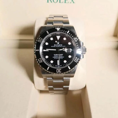 41 mm رولكس سابمارينر اسود اصدار ٢٠٢٤ كلين تايتل + الكارد الذكي الجديد